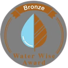 Bronze Water Wise Award badge displayed on DSMG’s current website